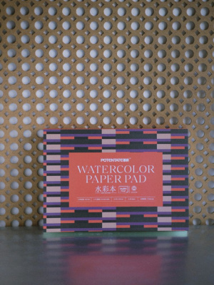 Альбом-склейка для акварели Potentate 13,5х19 см 20 л 300 г 100% хлопок, крупное зерно