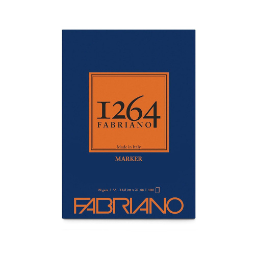 Альбом-склейка для графики Fabriano "1264 MARKER" 14,8х21 см 100 л 70 г