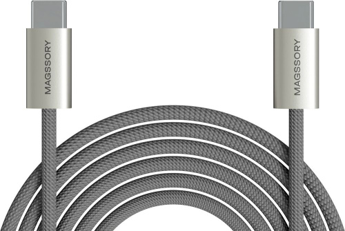 Кабель Magssory USB-C, 2.4м, 60Вт титан