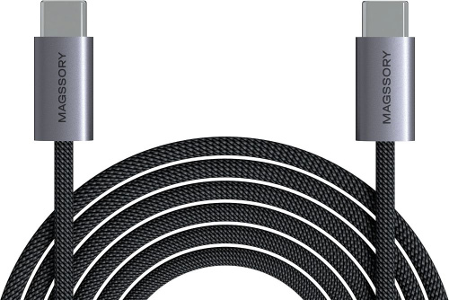 Кабель Magssory USB-C, 2.4м, 60Вт серый