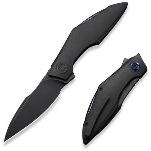 Складной нож WE Knife Krait, сталь M390, рукоять титан, черный