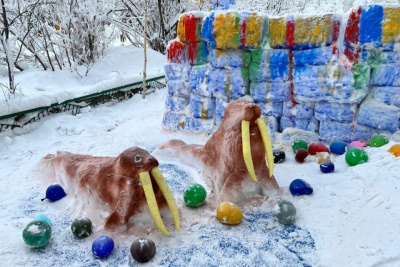 В конкурсе «Единой России» на лучший зимний двор награждён детский сад из Якутска / ЯСИА Якутск Якутск Республика Саха (Якутия)