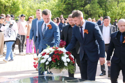 Правнуки чтят подвиг солдата-победителя /  Мирный Мирнинский Республика Саха (Якутия)