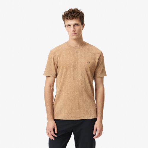 Мужская хлопковая футболка Lacoste REGULAR FIT