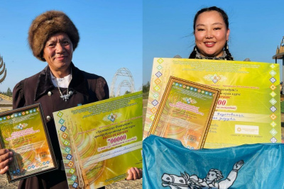 Лучшие исполнители олонхо получили 1 миллион рублей на Ысыахе Олонхо в Оймяконском районе / Мария Архипова Томтор Оймяконский Республика Саха (Якутия)