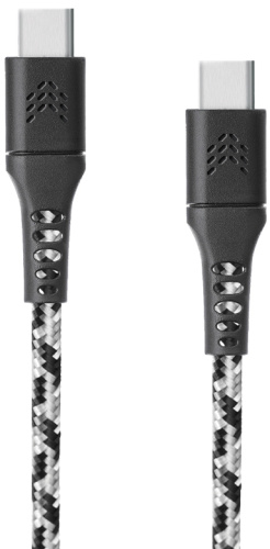 Кабель Rocket Contact USB-C to USB-C 3A 1m Black/White