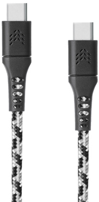 Кабель Rocket Contact USB-C to USB-C 3A 1m Black/White