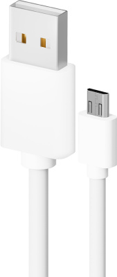 Кабель BoraSCO USB to micro-USB 2A 1m White