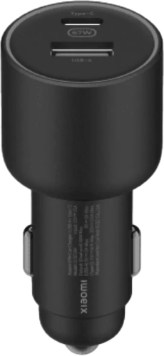 67W Car Charger Black