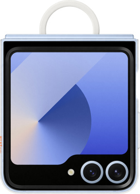 Клип-кейс Samsung Silicone Case Z Flip7 FE/Z Flip6 Прозрачный