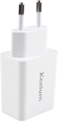 Зарядное устройство Xenium X332 USB/USB-С, с кабелем White