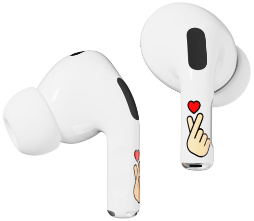 Комплект наклеек VLP Easy Art Heart Sign для Apple AirPods Pro/Pro 2, 2 шт