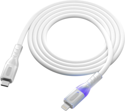 Кабель Red Line pro Shimmer USB-C to Apple Lightning 1m White
