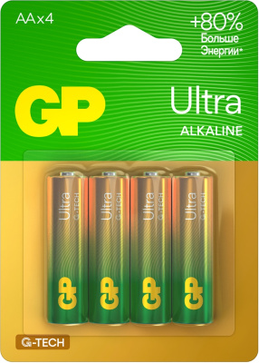 Батарейки GP Ultra Alkaline G-Tech AA (4 шт)