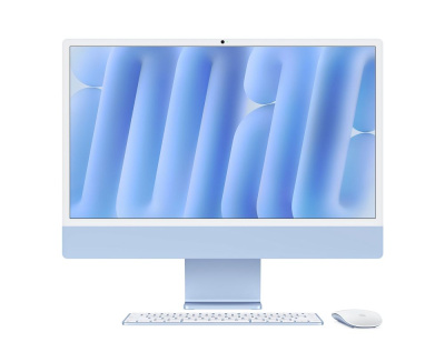 Apple iMac 24" with Retina 4.5K (M4 10C CPU / 10C GPU, 24GB, 1TB SSD, 2024) (Blue) (Z1K5001TV)