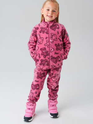Комплект трикотажный для девочек: куртка, брюки