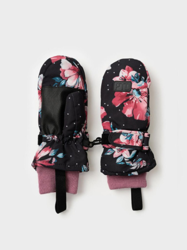 Варежки текстильные для девочек