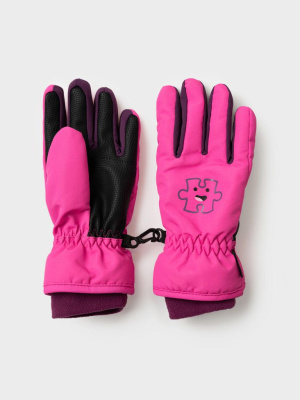 Перчатки текстильные для девочек