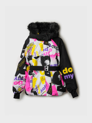 Куртка текстильная с полиуретановым покрытием для девочек