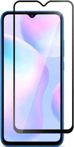 Стекло защитное Xiaomi REDMI 9A|Xiaomi REDMI 9C Черная рамка