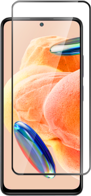 Стекло защитное для Xiaomi REDMI Note 12 Pro Черная рамка