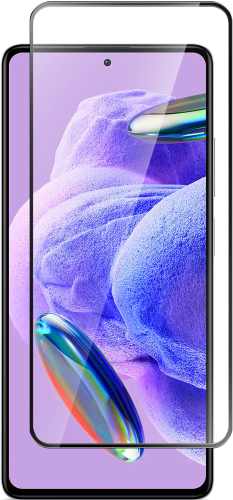 Стекло защитное для Xiaomi REDMI Note 12 Pro+ Черная рамка