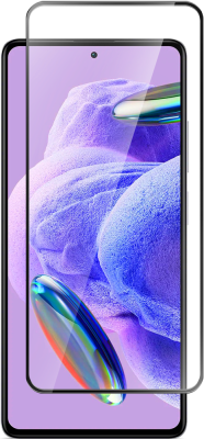 Стекло защитное для Xiaomi REDMI Note 12 Pro+ Черная рамка