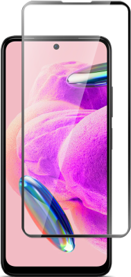 Стекло защитное для Xiaomi REDMI Note 12S Черная рамка