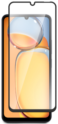 Стекло защитное для Xiaomi REDMI 13C|Poco C65 Черная рамка