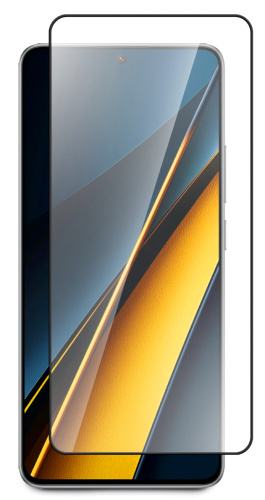 Стекло защитное для Xiaomi REDMI Note 13 Pro Черная рамка