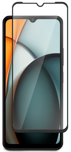 Стекло защитное для Xiaomi REDMI A3 Черная рамка