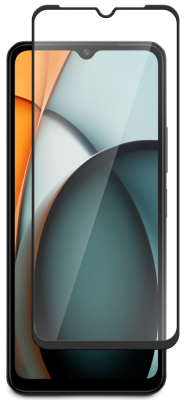 Стекло защитное для Xiaomi REDMI A3 Черная рамка