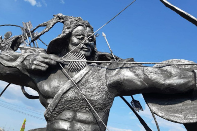 Фестиваль бетонной скульптуры впервые провели в Хангаласском районе / ЯСИА Кердем Хангаласский Республика Саха (Якутия)