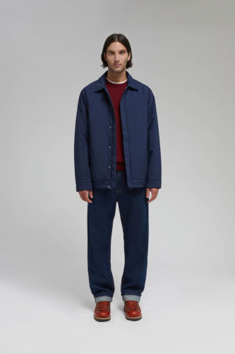 Утепленная куртка с отложным воротником