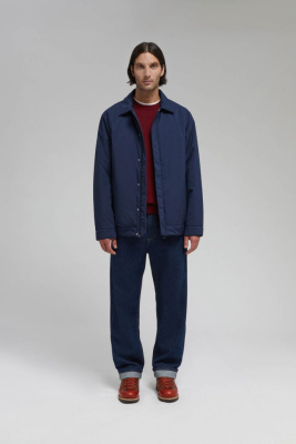 Утепленная куртка с отложным воротником