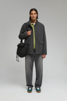 Утепленная куртка с воротником-стойкой