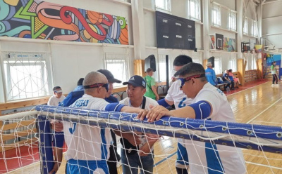 Первые встречи по голболу состоялись на спартакиаде «Дьулуур» в Амгинском районе / ЯСИА  Амгинский Республика Саха (Якутия)