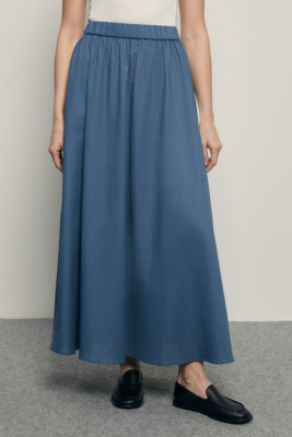 Юбка изо льна и хлопка