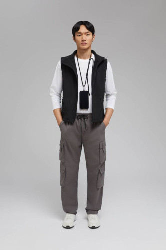 Брюки-карго с эластичным поясом