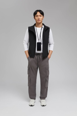 Брюки-карго с эластичным поясом