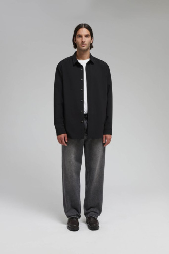 Рубашка прямого кроя с вискозой