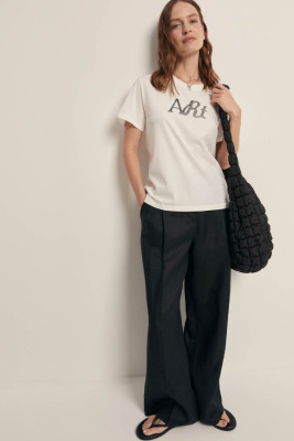 Футболка прямого силуэта с принтом