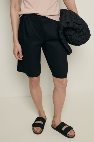 Шорты-бермуды с добавлением льна