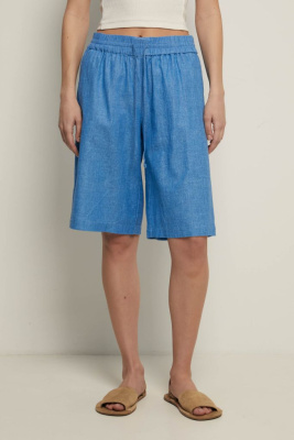 Льняные шорты женские стиля casual