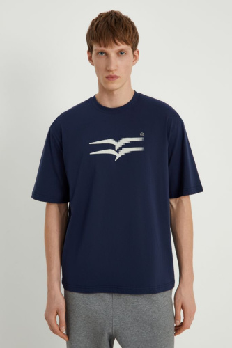 Футболка из хлопка с принтом