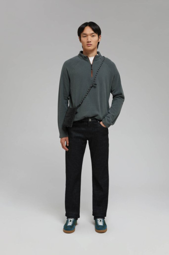 Утепленные джинсы straight fit мужские