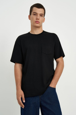 Футболка из хлопка свободного силуэта