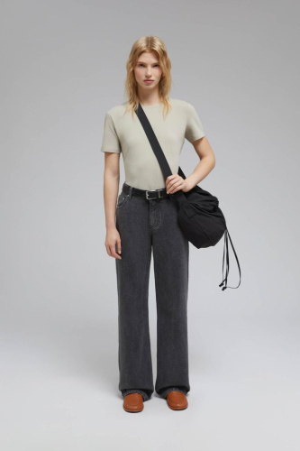 Футболка приталенного кроя из хлопка