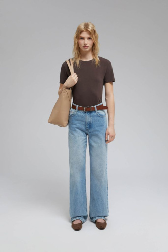 Футболка приталенного кроя из хлопка