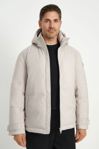 Утепленная куртка с воротником-стойкой